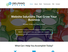 Tablet Screenshot of gelfanddesign.com